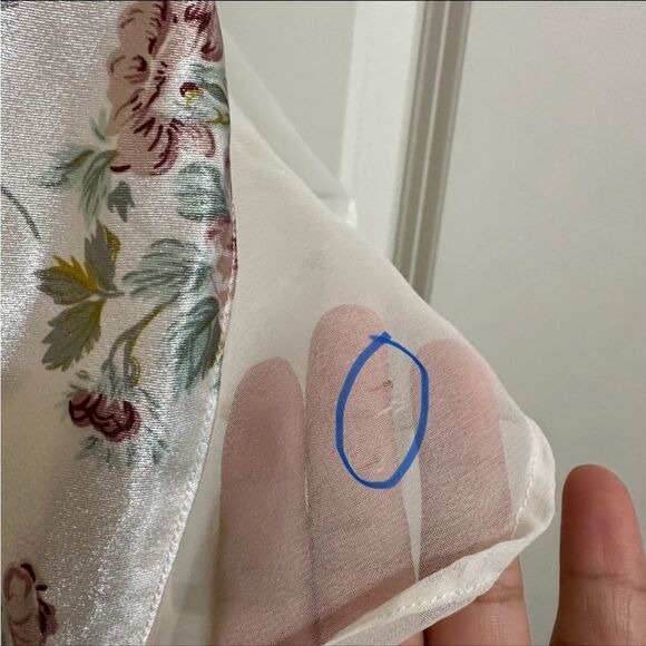 VINTAGE VICTORIA’S SECRET GOLD LABEL‎ FLORAL SATIN BODYSUIT LINGERIE M FAIRY - Picture 5 of 7